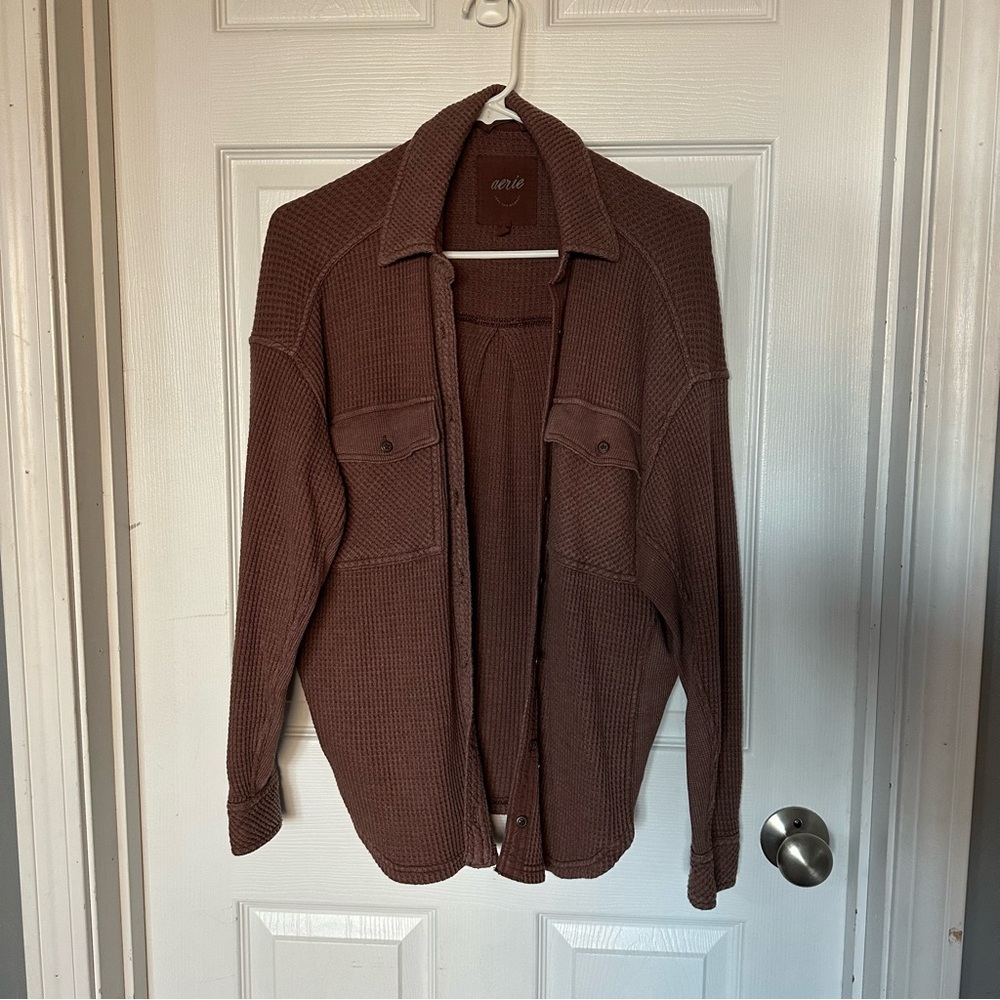 Aerie LumberJane Waffle Shirt - Picture 2 of 6